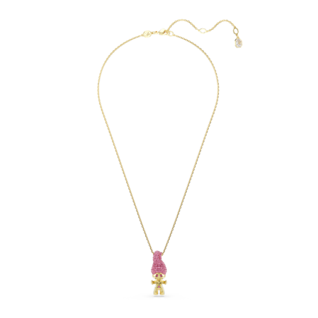 Resim Good Luck Trolls Kolye, Troll, Pembe, Altın rengi kaplama