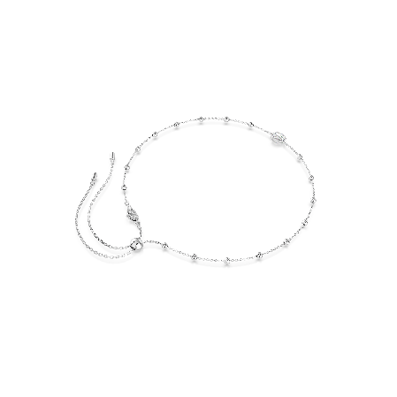 Resim Una Angelic Kolye, Yuvarlak kesim, Çift taraflı motifler, Beyaz, Rodyum kaplama