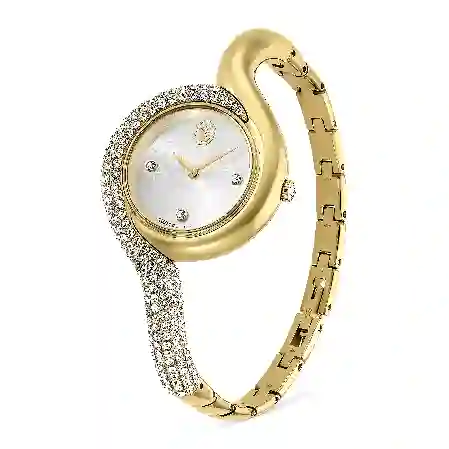 Resim Dextera Asymmetric Saat, İsviçre Üretimi, Metal bileklik, Altın Rengi, Altın rengi yüzey