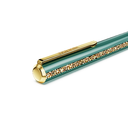 Resim Crystal Shimmer Glide Tükenmez Kalem, Yeşil, Yeşil lakeli, altın rengi kaplama