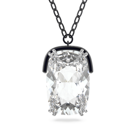 Resim Harmonia Kolye, İri kristal, Beyaz, Karışık metal yüzey