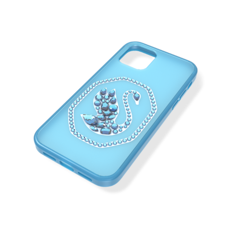 Resim Akıllı Telefon Kılıfı, Kuğu, iPhone® 12/12 Pro, Mavi