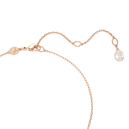 Resim Constella Kolye, Pavé, Yuvarlak kesim, Beyaz, Pembe altın rengi kaplama