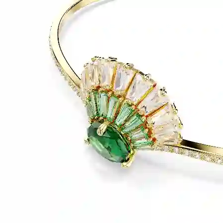 Resim Idyllia Bileklik, Karışık kesimler, Deniz Kabuğu, Yeşil, Altın rengi kaplama