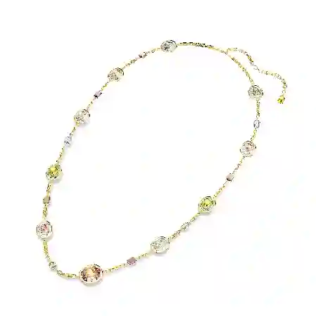 Resim Chroma Dizi Kolye, Sekizgen kesim, Çok renkli, Altın rengi kaplama