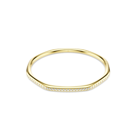 Resim Dextera Bileklik, Sekizgen şekil, Yuvarlak kesim, Beyaz, Altın rengi kaplama