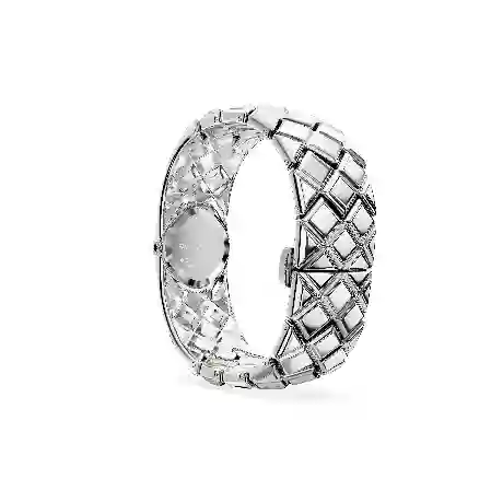 Resim Curiosa Bangle Saat, Kristal bileklik, Gümüş Rengi, Paslanmaz çelik