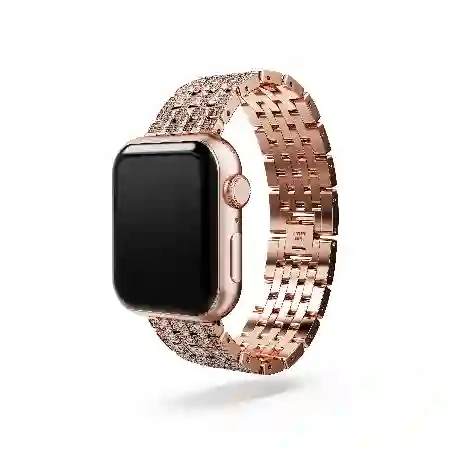 Resim Prenses kordon, Apple Watch® 40 mm ve 41 mm ile uyumlu, Rose Altın tonu, Pembe altın rengi yüzey