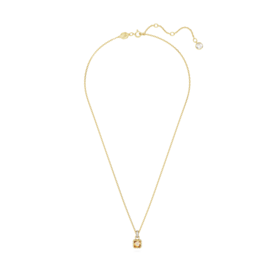 Resim Chroma Kolye Ucu, Kare kesim, Sarı, Altın rengi kaplama