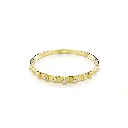 Resim Numina Bileklik, Karışık yuvarlak kesimler, Beyaz, Altın rengi kaplama