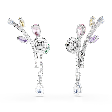 Resim Ariana Grande x Swarovski damla küpeler, Karışık kesimler, Çok renkli, Rodyum kaplama