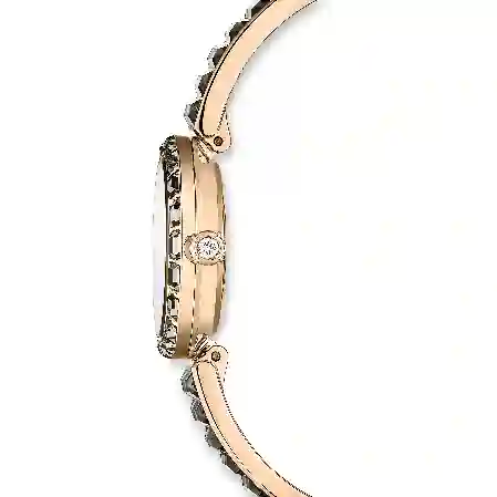 Resim Matrix Bangle Saat, İsviçre Üretimi, Kristal bileklik, Gri, Pembe altın rengi yüzey