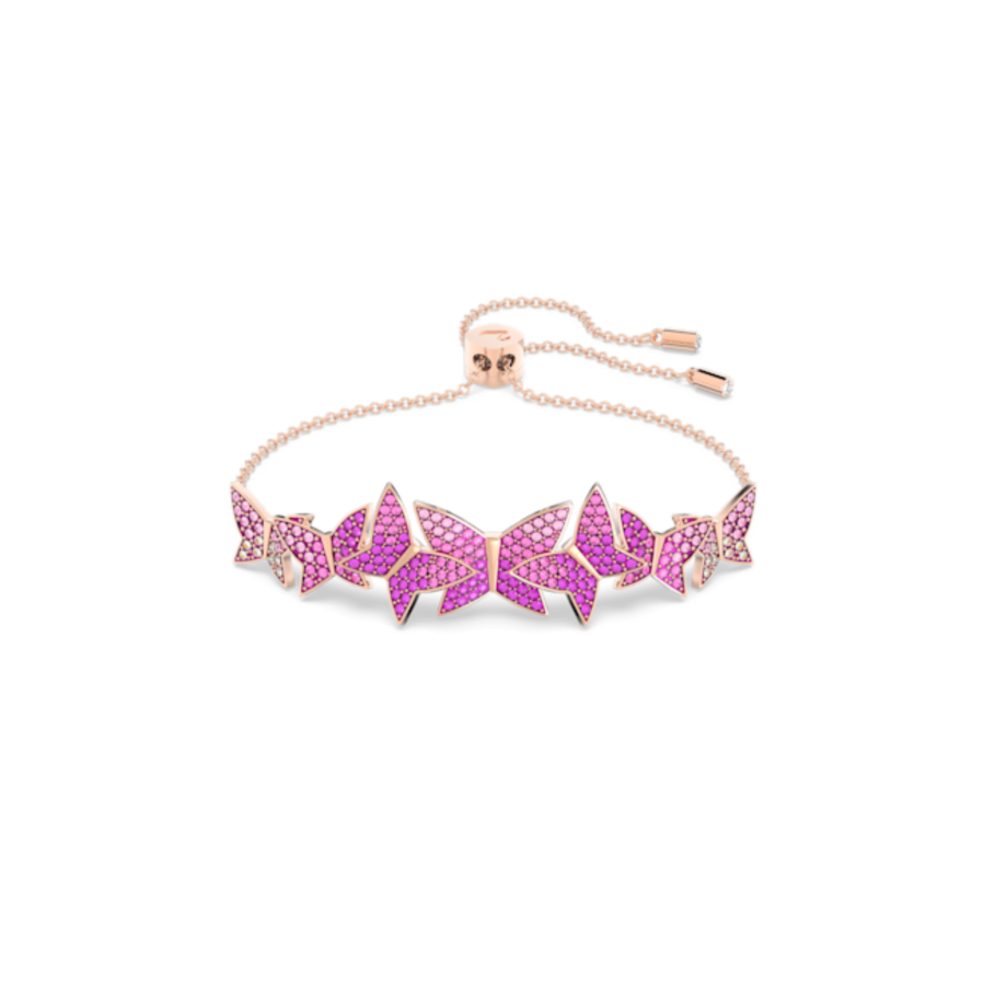 Resim Idyllia Lilia Bileklik, Kelebek, Pembe, Pembe altın rengi kaplama