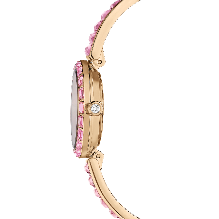 Resim Matrix Bangle Saat, İsviçre Üretimi, Kristal bileklik, Pembe, Pembe altın rengi yüzey