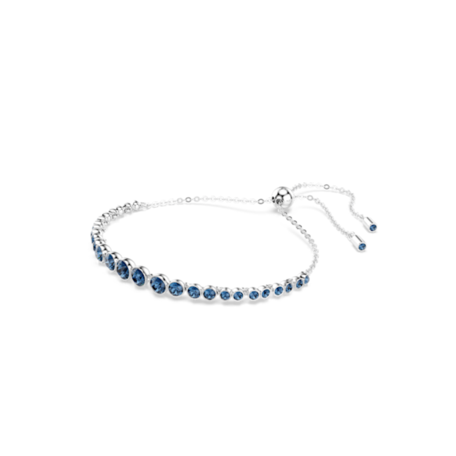 Resim Imber Emily Bileklik, Karışık yuvarlak kesimler, Mavi, Rodyum kaplama