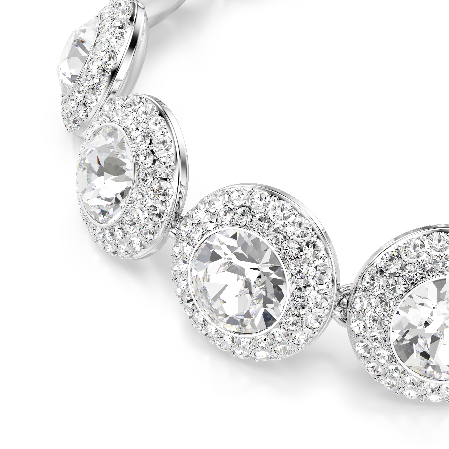 Resim Una Angelic Bileklik, Beyaz, Rodyum kaplama