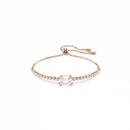 Resim Matrix Tennis bileklik, Karışık kesimler, Beyaz, Pembe altın rengi kaplama