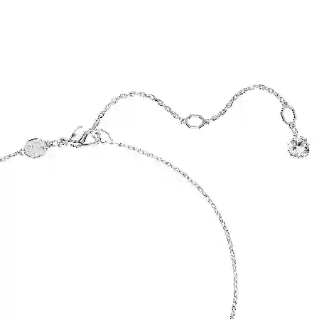 Resim Dextera Y Kolye, Yuvarlak kesim, Küre ve küp, Beyaz, Rodyum kaplama