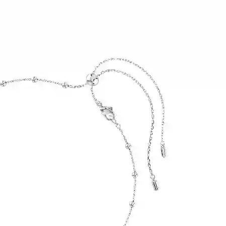 Resim Una Angelic Kolye, Yuvarlak kesim, Çift taraflı motifler, Beyaz, Rodyum kaplama