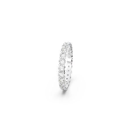 Resim Vittore XL ring, Round cut, White, Rhodium plated