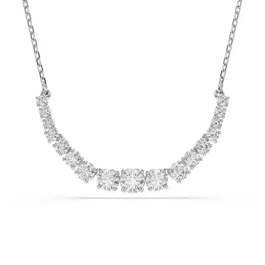 Resim Matrix Kolye, Yuvarlak kesimlerin renk geçişleri, Beyaz, Rodyum kaplama