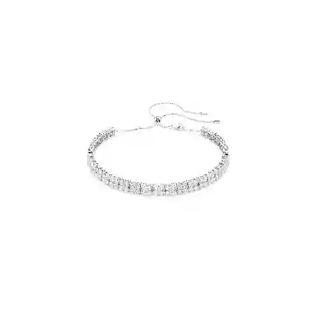 Resim Matrix Gerdanlık, Yuvarlak kesim, Beyaz, Rodyum kaplama