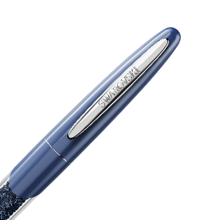 Resim Crystalline Nova Top Uçlu Kalem, Mavi, Krom Kaplama