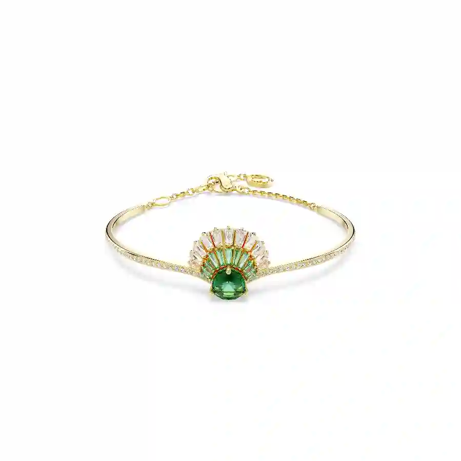 Resim Idyllia Bileklik, Karışık kesimler, Deniz Kabuğu, Yeşil, Altın rengi kaplama