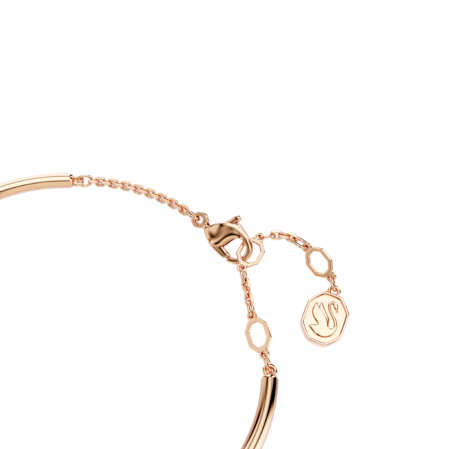 Resim Dextera Bileklik, Yuvarlak kesim, Beyaz, Pembe altın rengi kaplama