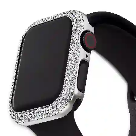 Resim Sparkling Kılıf, Apple Watch® Series 4 ve 5 ile uyumlu, 40 mm, Gümüş Rengi
