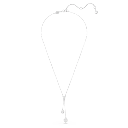 Resim Dextera Y Kolye, Yuvarlak kesim, Küre ve küp, Beyaz, Rodyum kaplama