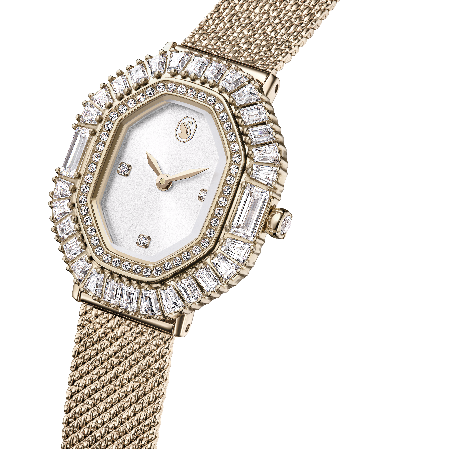 Resim Matrix Octagon Saat, Metal bileklik, Altın Rengi, Şampanya altın rengi yüzey