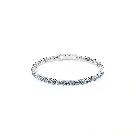 Resim Imber Emily Tennis bileklik, Yuvarlak kesim, Mavi, Rodyum kaplama