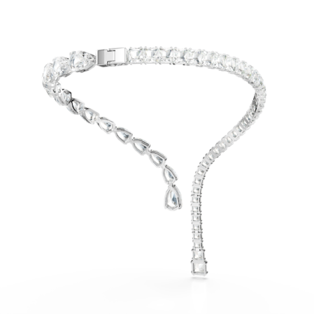 Resim Matrix Açık kolye, Karışık kesimler, Beyaz, Rodyum kaplama