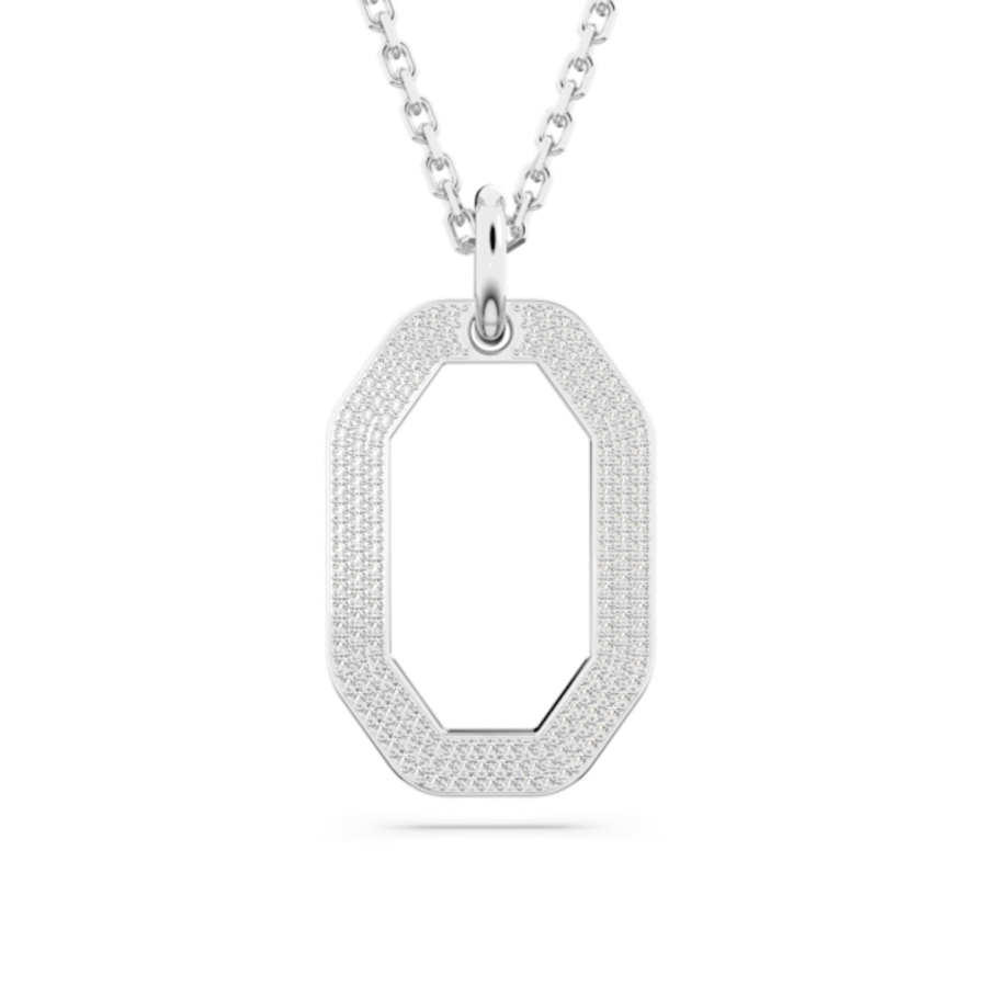 Resim Dextera Kolye, Sekizgen şekil, Orta, Beyaz, Rodyum kaplama