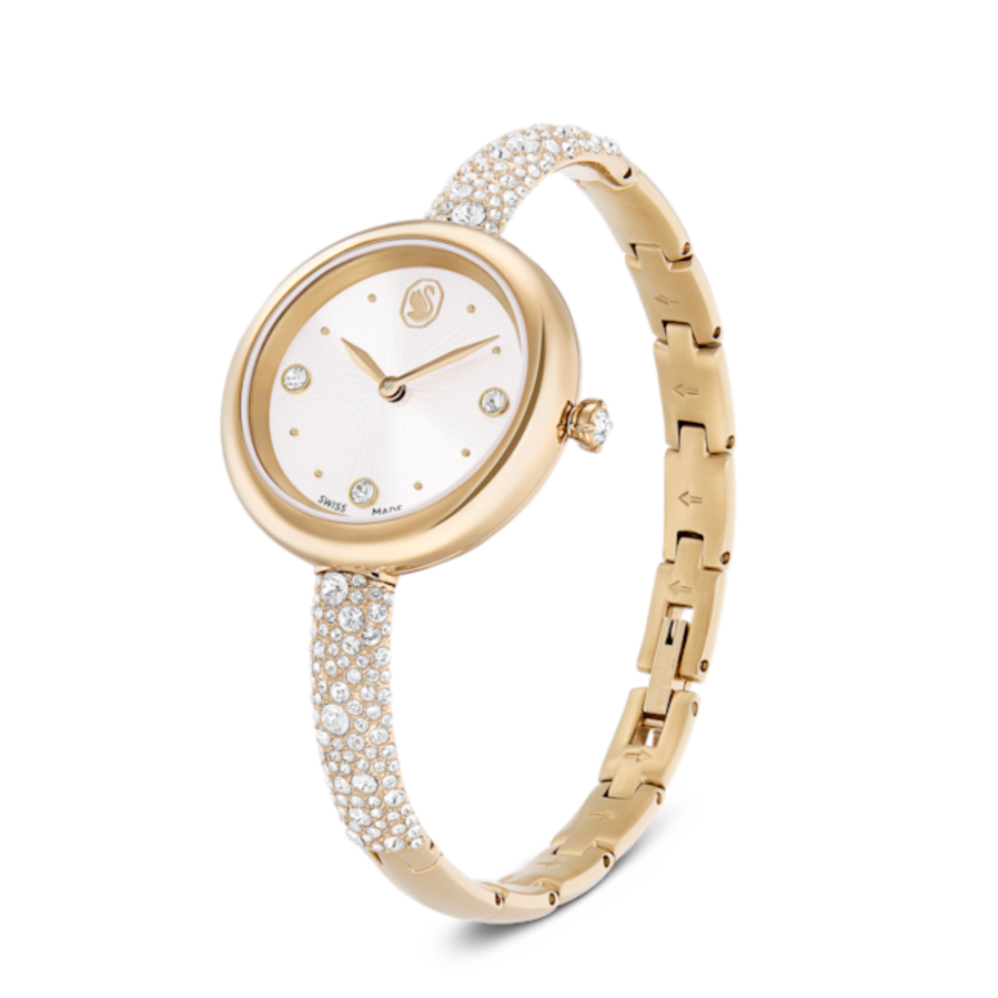 Resim Sublima bangle Saat, İsviçre Üretimi, Metal bileklik, Altın Rengi, Şampanya altın rengi yüzey