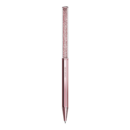 Resim Crystalline Tükenmez Kalem, Sekizgen şekil, Pembe, Pembe lakeli