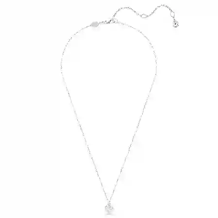 Resim Dextera Kolye, Yuvarlak kesim, Küre, Beyaz, Rodyum kaplama