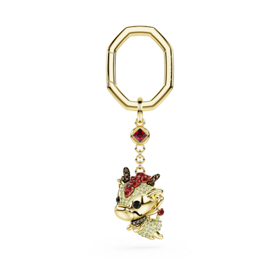 Resim Chinese Zodiac Anahtarlık, Ejderha, Sarı, Altın rengi kaplama