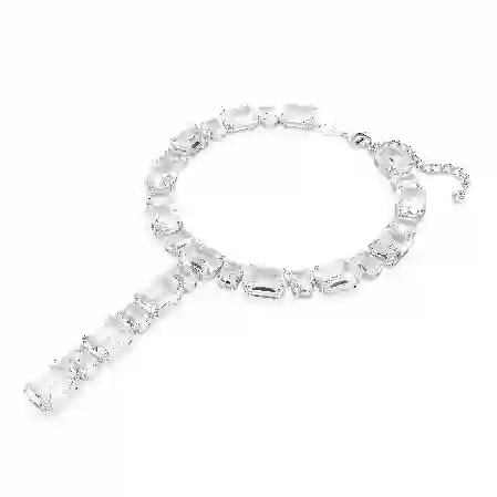 Resim Millenia Kolye, Karışık kesimler, Beyaz, Rodyum kaplama