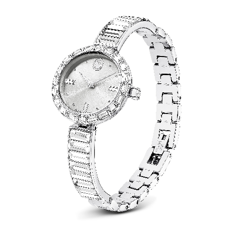 Resim Matrix Bangle Saat, İsviçre Üretimi, Kristal bileklik, Beyaz, Paslanmaz çelik