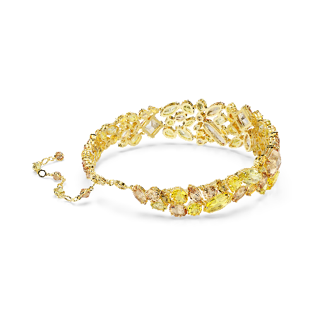 Resim Gema Gerdanlık, Karışık kesimler, Sarı, Altın rengi kaplama