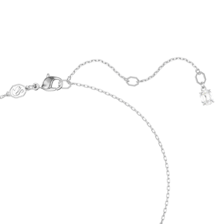 Resim Dextera Kolye, Kilitlenmiş döngü, Beyaz, Rodyum kaplama