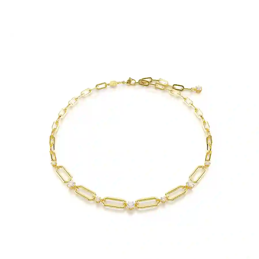 Resim Constella Kolye, Beyaz, Altın rengi kaplama