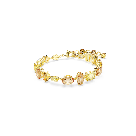 Resim Gema Bileklik, Karışık kesimler, Sarı, Altın rengi kaplama