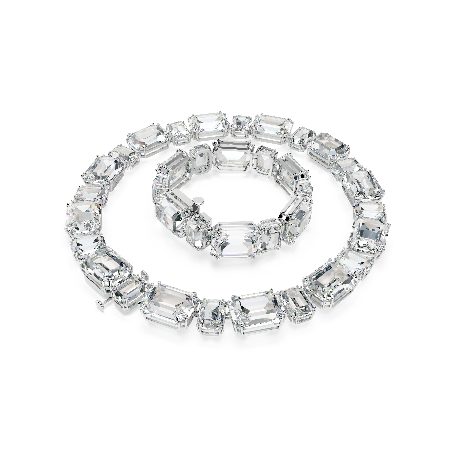 Resim Millenia Kolye, Karışık kesimler, Beyaz, Rodyum kaplama