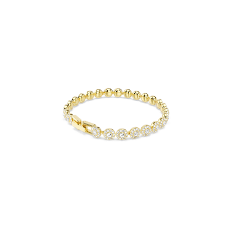 Resim Una Angelic Bileklik, Yuvarlak kesim, Beyaz, Altın rengi kaplama