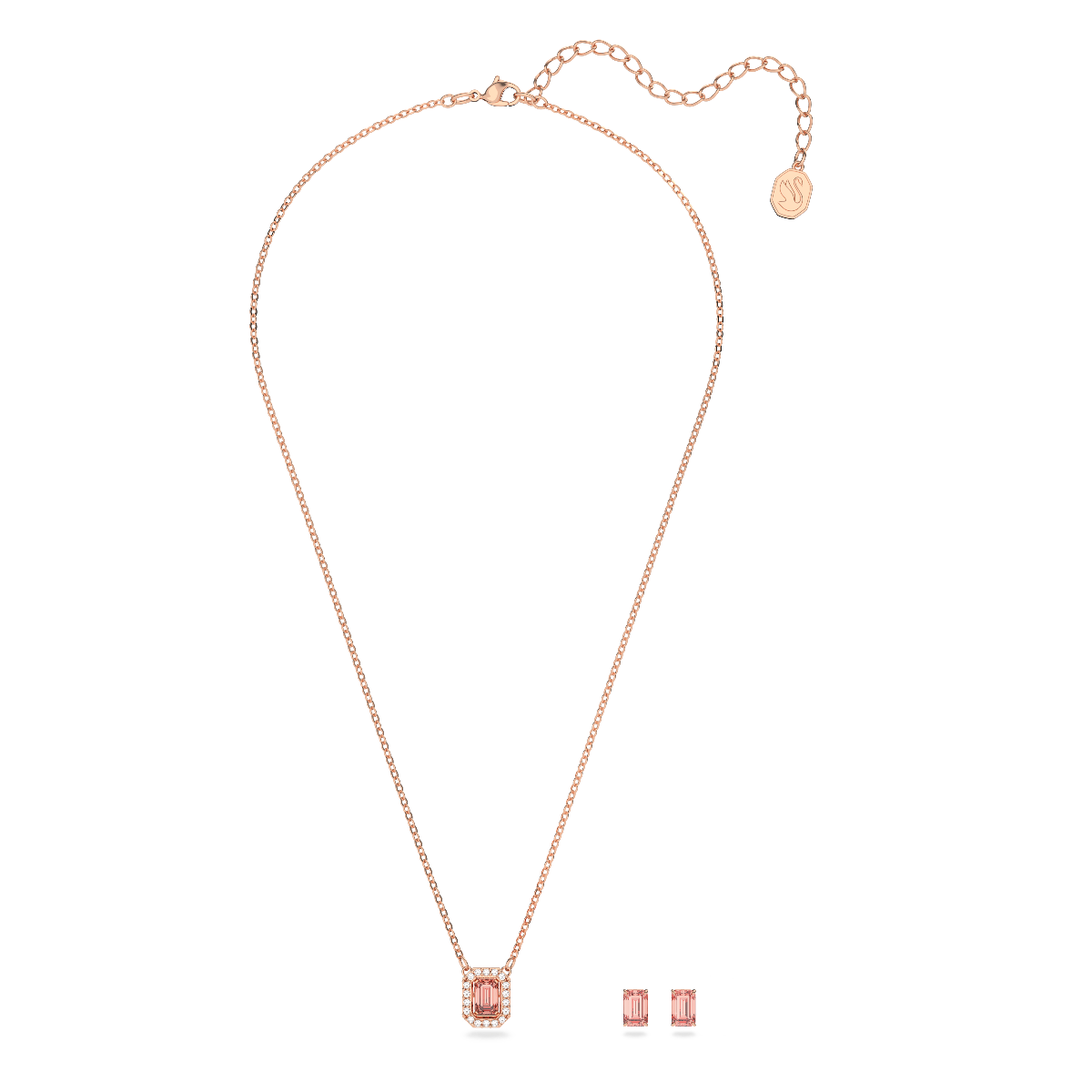 Resim Millenia Set, Sekizgen kesim, Pembe, Pembe altın rengi kaplama