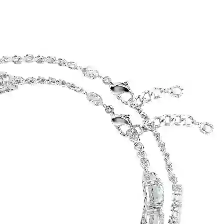 Resim Millenia Katlı Kolye, Karışık kesimler, Beyaz, Rodyum kaplama