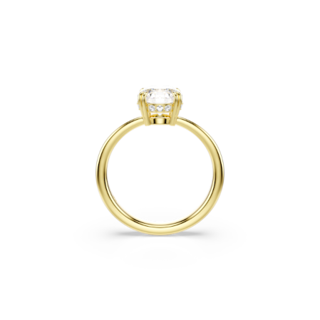 Resim Stilla Attract Kokteyl Yüzüğü, Yuvarlak kesim, Beyaz, Altın rengi kaplama